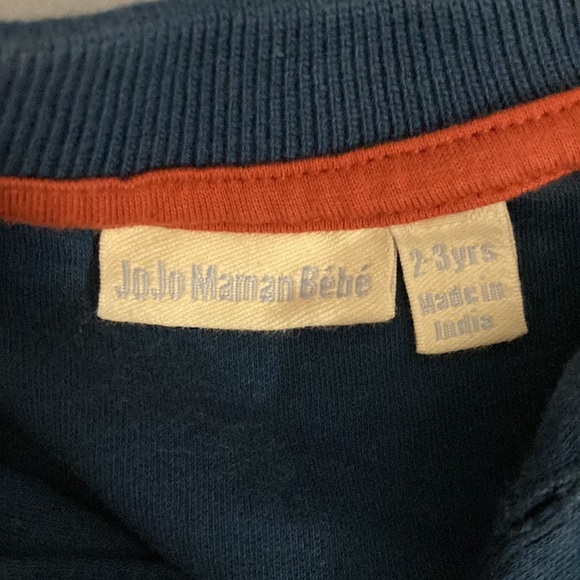 Like new Jojo Maman Bebe long sleeve polo - Picture 3 of 3